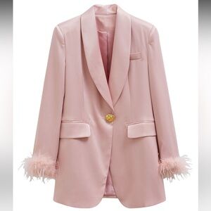 ♥️ Pink Satin Blazer